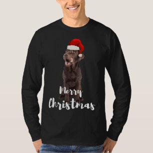 Camiseta Labrador marrón recuperar Feliz Navidad Labrador