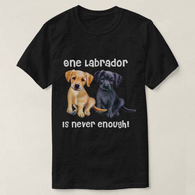 Camiseta Labrador Mascota Dog Funny T Shirt Gift negro gold (Diseño del anverso)