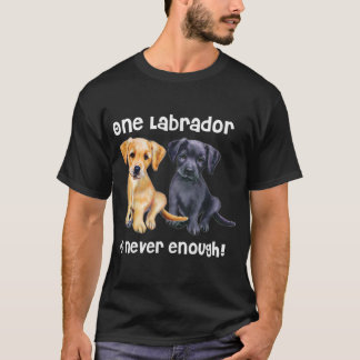 Camiseta Labrador Mascota Dog Funny T Shirt Gift negro gold