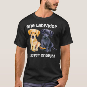 Camiseta Labrador Mascota Dog Funny T Shirt Gift negro gold