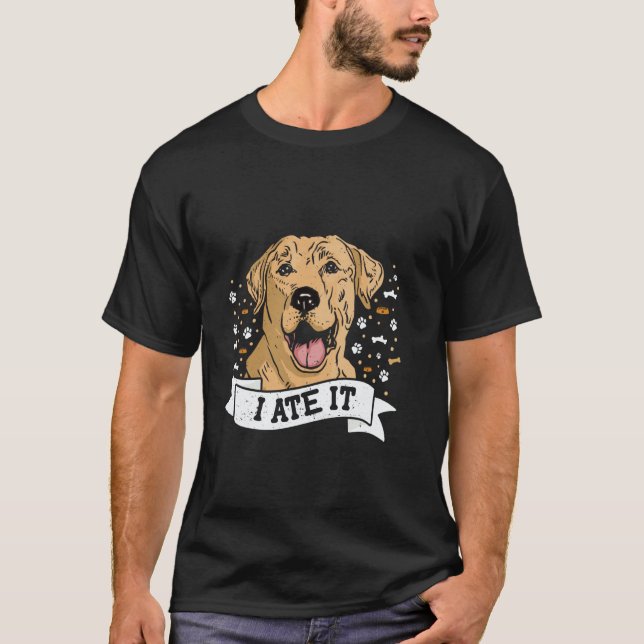 Camiseta Labrador Me lo comí Labrador Retriever Perro Diver (Anverso)