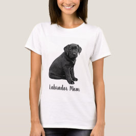 Camiseta Labrador Mom - Black Lab Mom