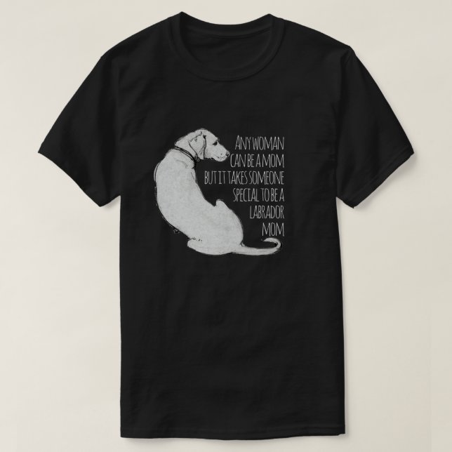 Camiseta Labrador Mom Funny (Diseño del anverso)