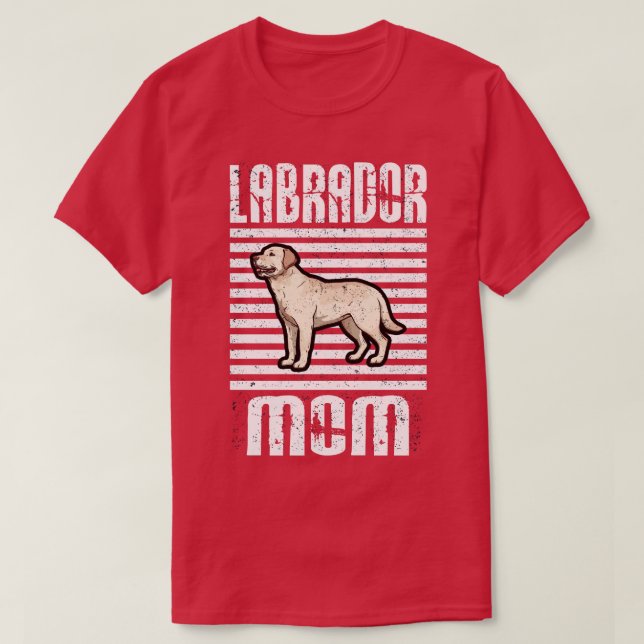 Camiseta Labrador Mom Proud Dogs (Diseño del anverso)