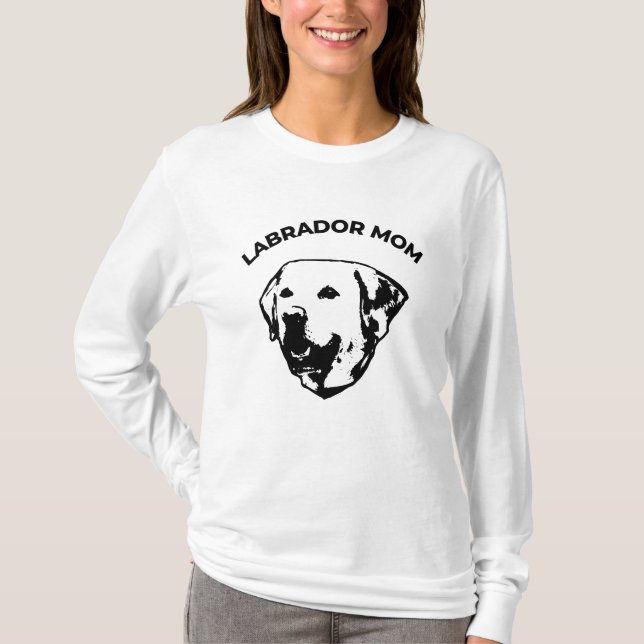 Camiseta Labrador Mom T-Shirt (Anverso)