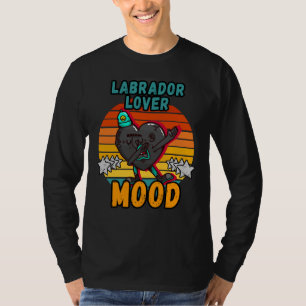 Camiseta Labrador Mood Moody Dabbing Vintage Retro Y Colo