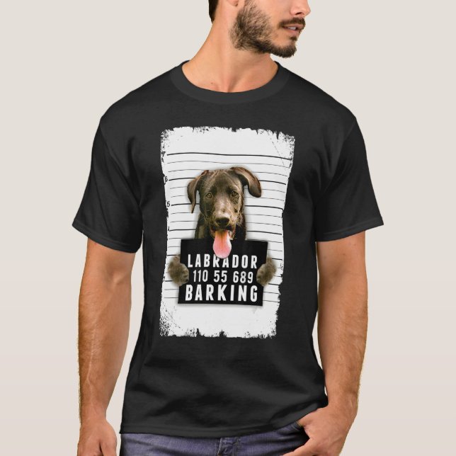 Camiseta Labrador Mug Shot (Anverso)