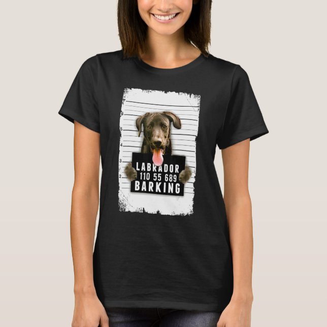 Camiseta Labrador Mug Shot (Anverso)