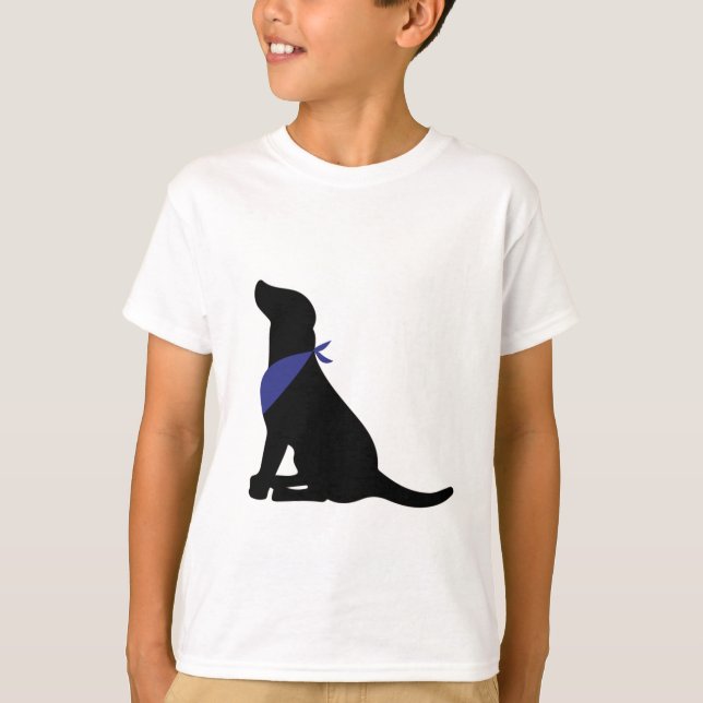 Camiseta Labrador negro (Anverso)