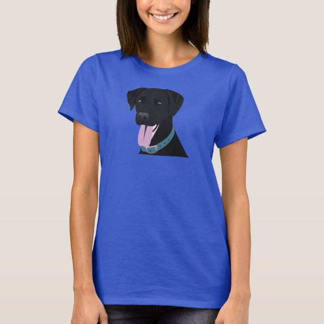 Camiseta Labrador negro (Anverso)