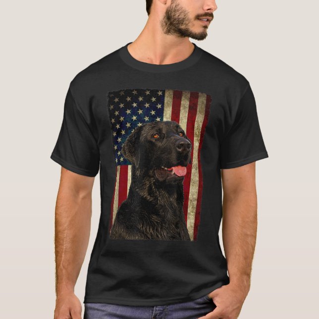 Camiseta Labrador negro (Anverso)