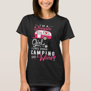 Camiseta Labrador negro Chica simple me encantan los perros