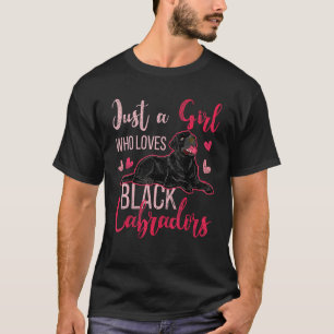 Camiseta Labrador negro Chicas dueñas de perros de raza neg