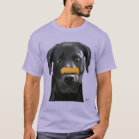 Labrador negro con huesos en la nariz 2