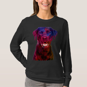 Camiseta Labrador negro Dog Watercolor Labrador Recuperador