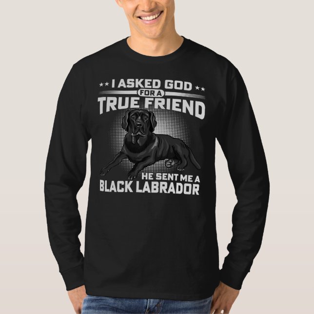 Camiseta Labrador negro, dueño de perro recuperador, le ped (Anverso)