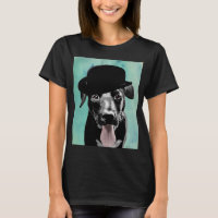 Labrador negro en Gorra Bowler