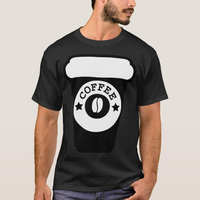 Camiseta labrador negro fresco de café (Anverso)