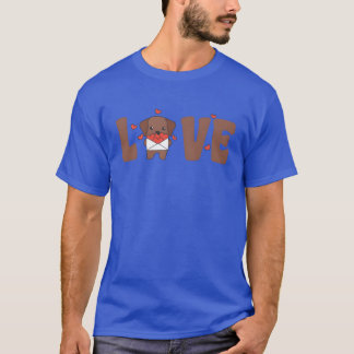 Camiseta Labrador para el día de San Valentín Animales lind