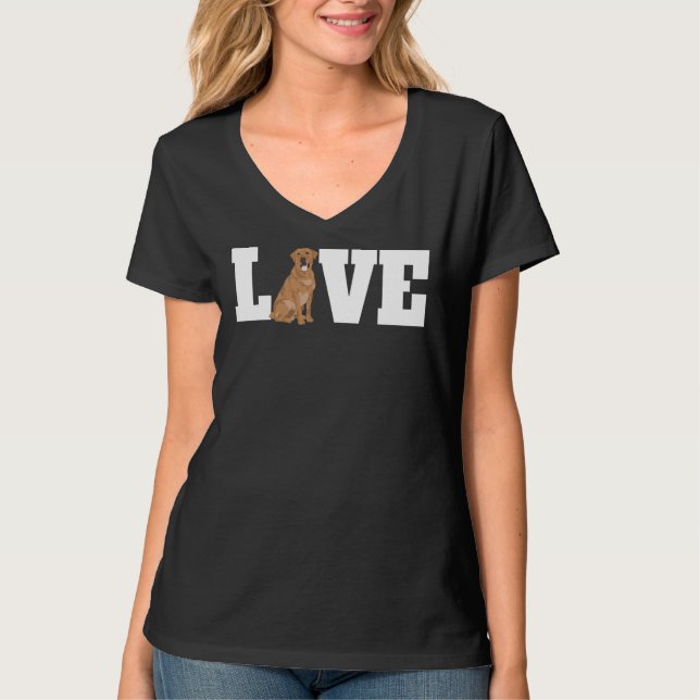 Camiseta Labrador Perro Amor 245 (Anverso)