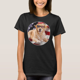 Camiseta Labrador perro recuperador patriota bandera de Est