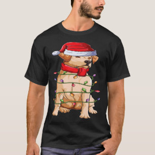Camiseta Labrador perro Santa Claus Navidades de ropa chico