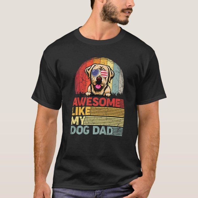 Camiseta Labrador perturbado como mi papá perro (Anverso)
