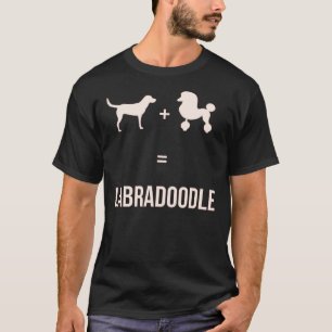 Camiseta Labrador + Poodle = Labradoodle Cachorro de perro