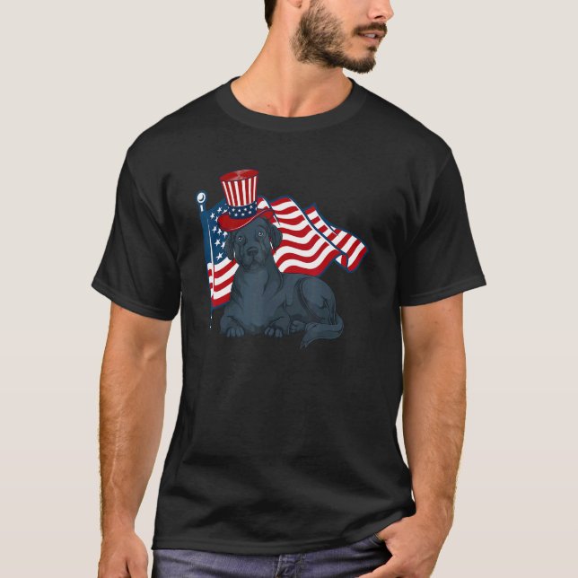 Camiseta Labrador, propietario de perro del orgullo america (Anverso)
