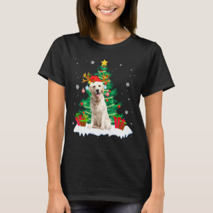 Camiseta Labrador recupera Navidad Perro de árbol de Navida