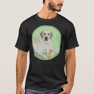 Camiseta Labrador recuperador amarillo con bolas de tenis