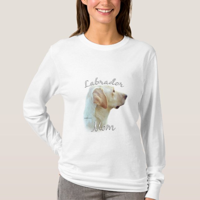 Camiseta Labrador Recuperador (amarillo) Mamá 2 (Anverso)