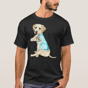 Camiseta Labrador recuperador amo a mamá Tattoos