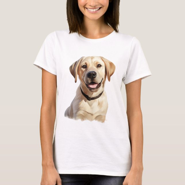 Camiseta Labrador recuperador amor de cachorros (Anverso)
