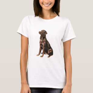 Camiseta Labrador Recuperador - Chocolate 1