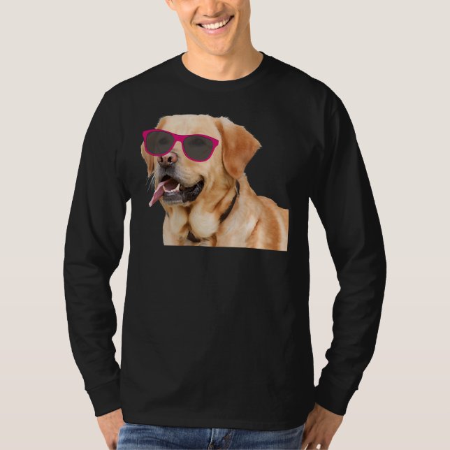 Camiseta Labrador Recuperador con vidrio solar (Anverso)