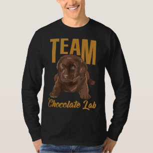 Camiseta Labrador recuperador de chocolate de equipo de lab