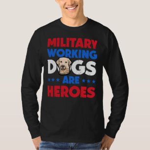Camiseta Labrador recuperador de héroes de perros trabajado
