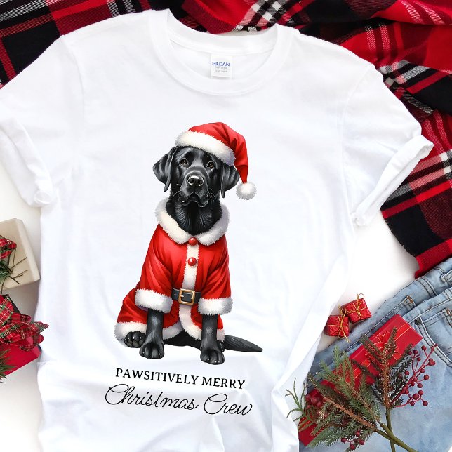 Camiseta Labrador recuperador de Navidades de la familia Cu (Subido por el creador)