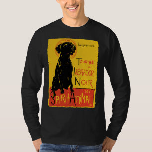 Camiseta Labrador recuperador de perro lindo chat Noir Mash