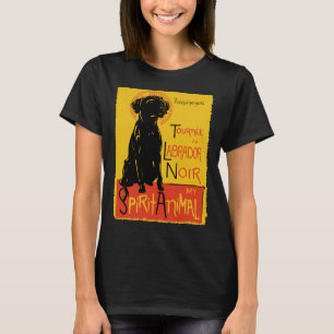 Camiseta Labrador recuperador de perro lindo chat Noir Mash