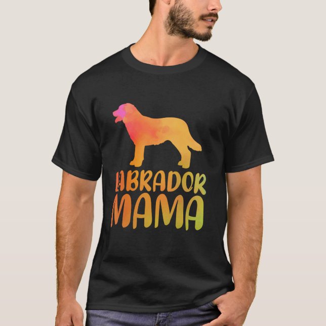 Camiseta Labrador recuperador de perro mamá divertida Labra (Anverso)