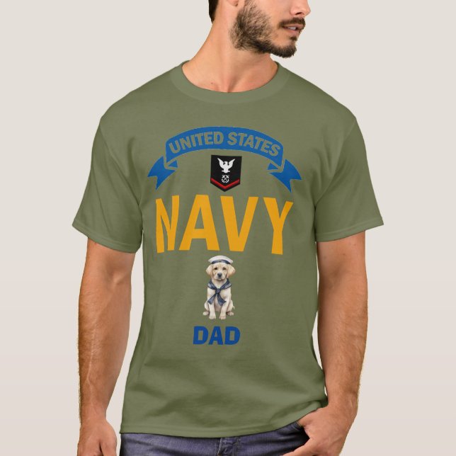 Camiseta Labrador Recuperador de Petty Officer Tercera Clas (Anverso)