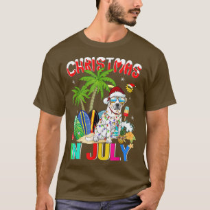 Camiseta Labrador recuperador en Santa Hat Navidades en jul