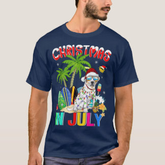 Camiseta Labrador recuperador en Santa Hat Navidades en jul