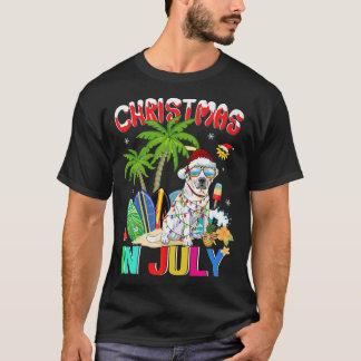 Camiseta Labrador recuperador en Santa Hat Sungafas Christo
