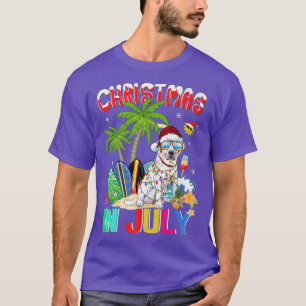 Camiseta Labrador recuperador en Santa Hat Sungafas Christo
