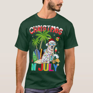 Camiseta Labrador recuperador en Santa Hat Sungafas Christo
