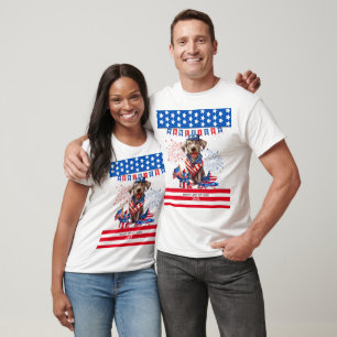 Camiseta Labrador Recuperador Feliz 4 De Julio De Independe