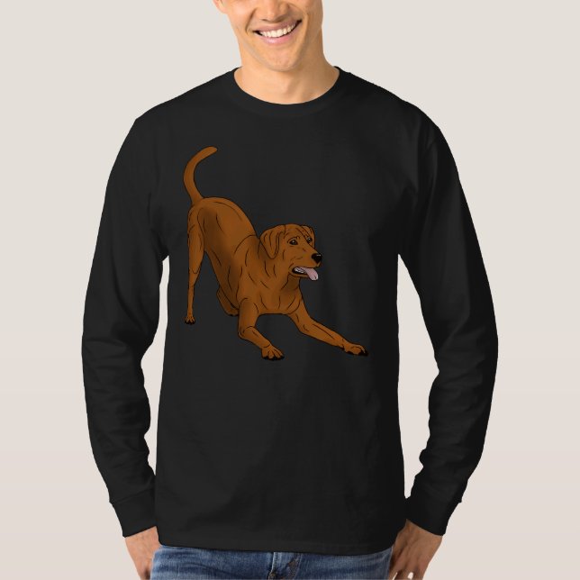 Camiseta Labrador Recuperador Fox Red Play Bow (Anverso)